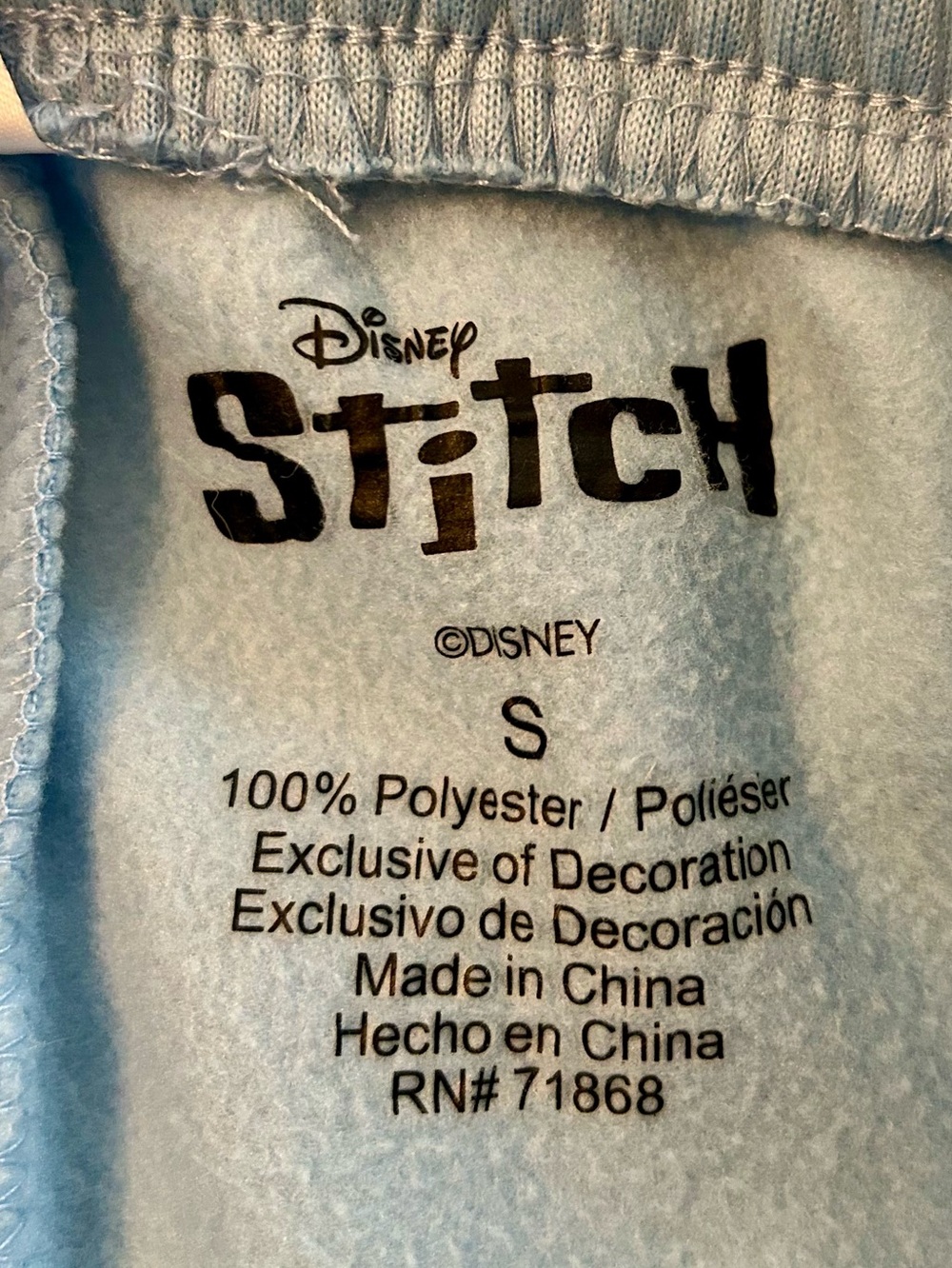 Disney Stitch Women’s Light Blue Pajama Shorts, Size Small - Picture 9 of 11